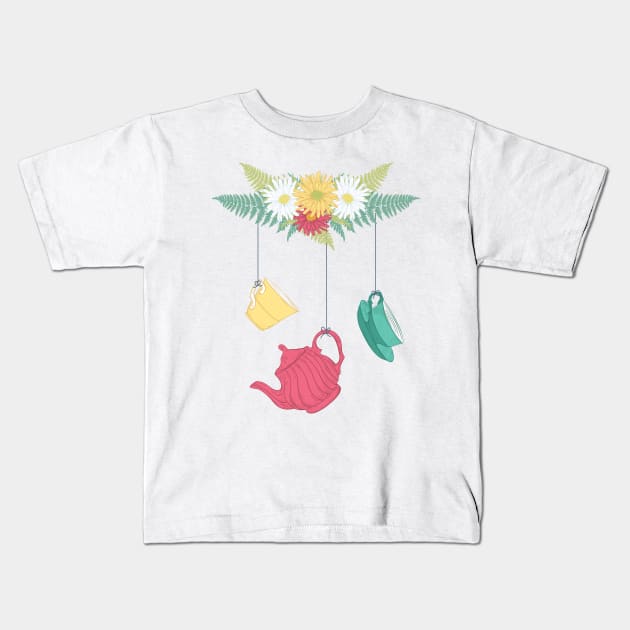 Tea Mobile Kids T-Shirt by SWON Design